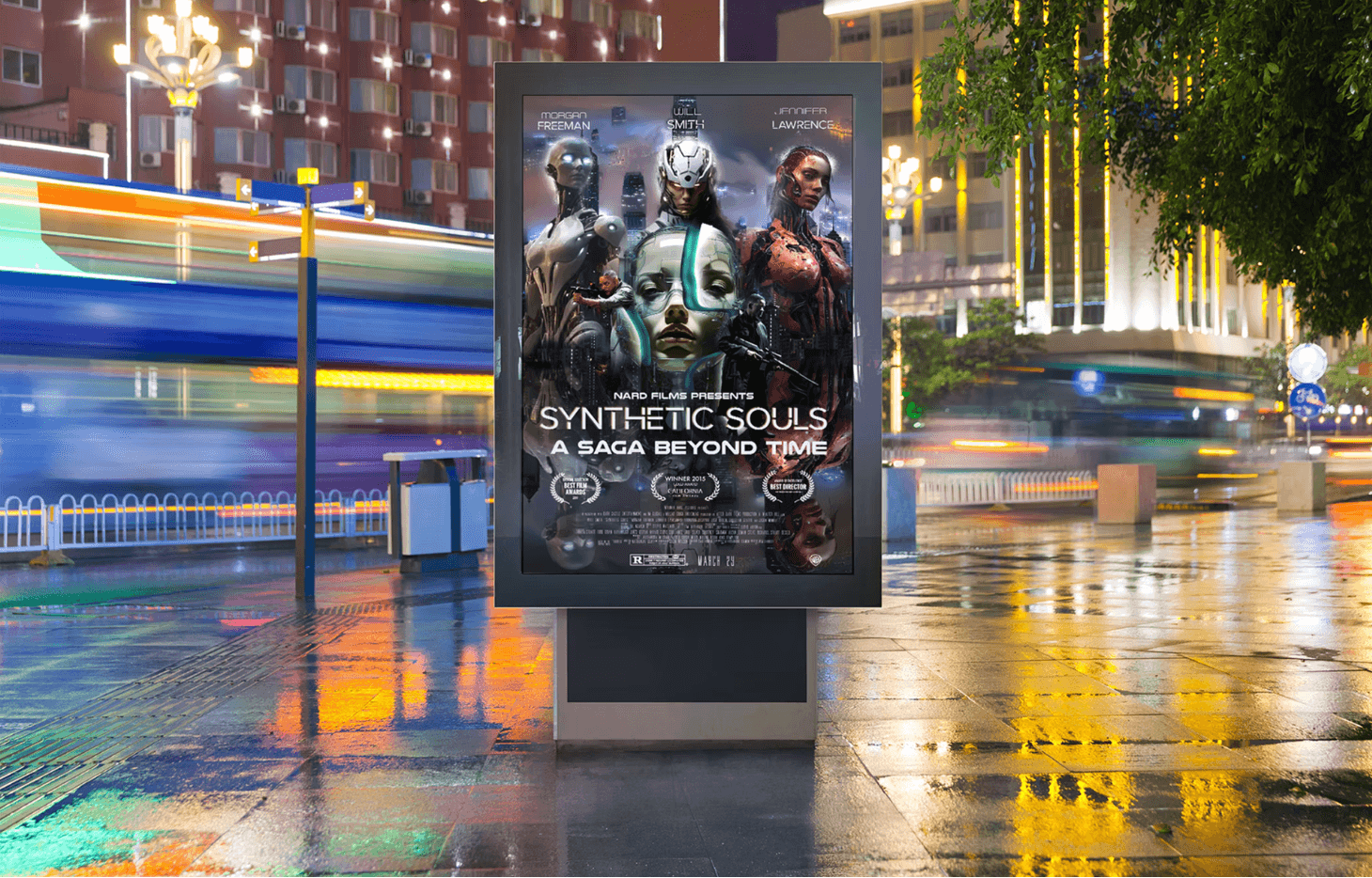Movie poster billboard — creative graphic design